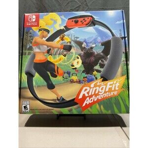 Nintendo Switch Ring Fit Adventure Ring, Leg Strap And Original Box